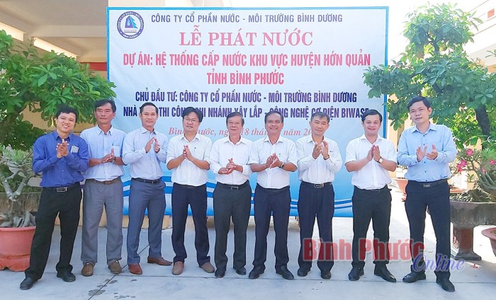 Biwase cung cấp nước sạch công suất lớn trên địa bàn huyện Hớn Quản