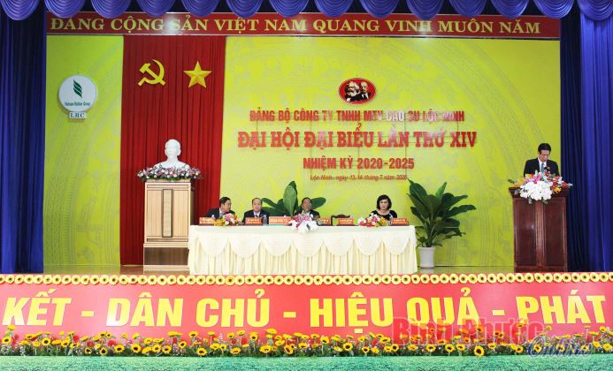 Khai mạc Đại hội đại biểu Đảng bộ Công ty TNHH MTV Cao su Lộc Ninh 