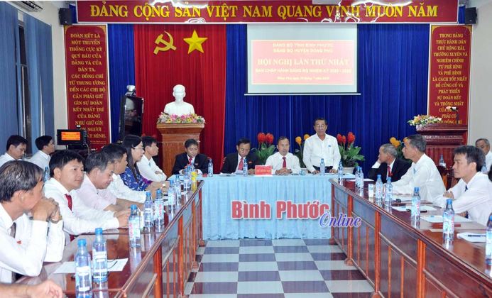 Ông Trần Văn Vinh tái đắc cử chức Bí thư Huyện ủy Đồng Phú
