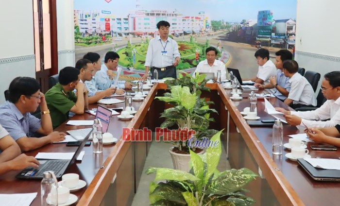 Kiểm tra c&ocirc;ng t&aacute;c quản l&yacute; hồ đập tại th&agrave;nh phố Đồng Xo&agrave;i