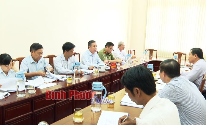 Đoàn công tác Hội đồng Dân tộc của Quốc hội làm việc tại Bình Phước