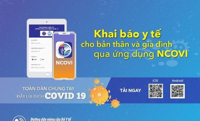 Thực hiện khai b&aacute;o y tế to&agrave;n d&acirc;n tr&ecirc;n ứng dụng NCOVI