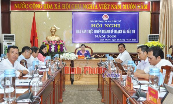 Hội nghị trực tuyến sơ kết 6 tháng đầu năm 2020 ngành Kế hoạch và Đầu tư