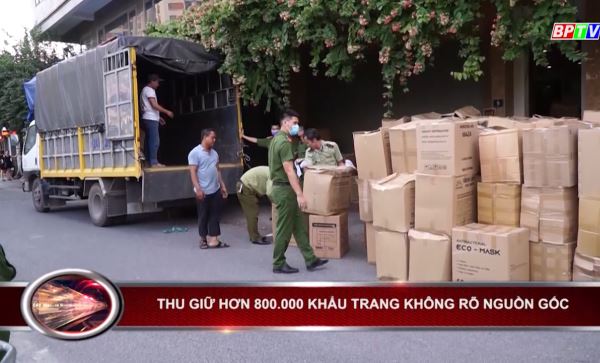 Bản tin 100 độ ngày 1-8: Thu giữ hơn 800 ngàn khẩu trang không rõ nguồn gốc