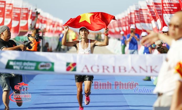 Điền kinh Bình Phước giành chiến thắng áp đảo tại Giải Tiền Phong marathon 2020