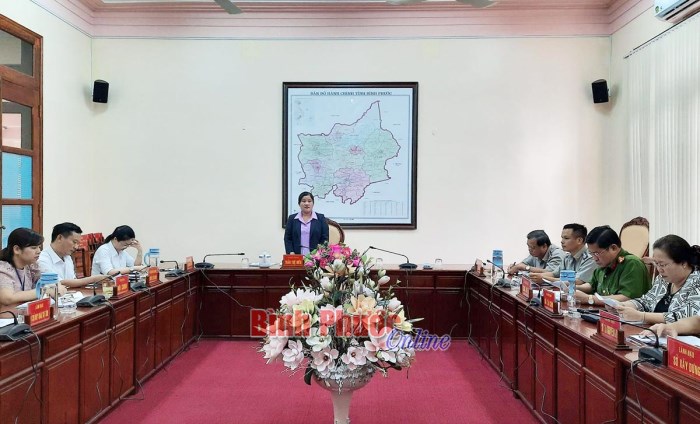 Th&ocirc;ng qua quy chế hoạt động của Ban chỉ đạo thi h&agrave;nh &aacute;n d&acirc;n sự tỉnh B&igrave;nh Phước