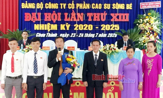 Đại hội Đảng bộ Công ty cổ phần cao su Sông Bé lần thứ XIII thành công tốt đẹp