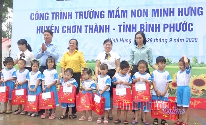 Chơn Thành: Khởi công Trường Mầm non Minh Hưng
