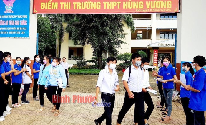 Bình Phước xếp thứ 29/63 tỉnh, thành về kết quả thi tốt nghiệp THPT năm 2020
