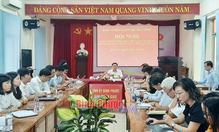 Qu&aacute;n triệt c&aacute;c th&ocirc;ng b&aacute;o Kết luận, Chỉ thị của Ban B&iacute; thư Trung ương Đảng