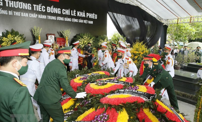 Lễ an táng nguyên Tổng Bí thư Lê Khả Phiêu tại Nghĩa trang Mai Dịch