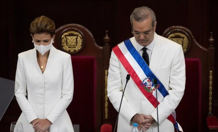 Tổng thống Cộng hòa Dominicana Luis Abinader tuyên thệ nhậm chức