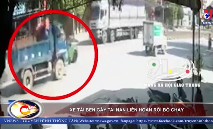 Bản tin 100 độ ngày 14-8: Xe ben gây tai nạn liên hoàn rồi bỏ chạy