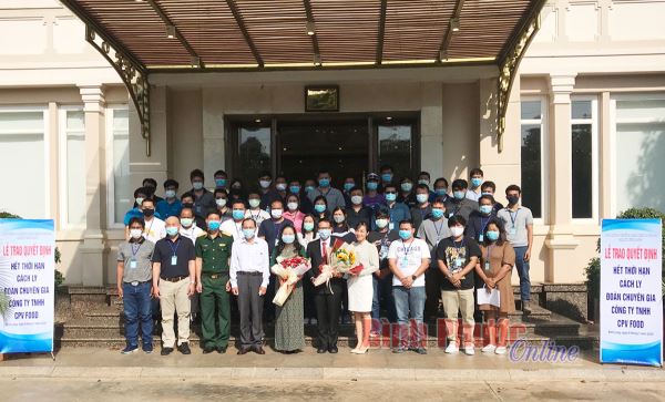 Bình Long công bố hết cách ly y tế tập trung 45 chuyên gia nước ngoài