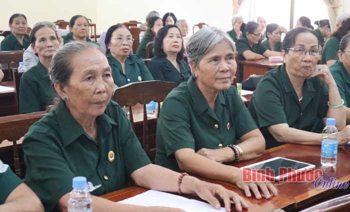 Họp mặt nữ cựu chiến binh tiêu biểu thành phố Đồng Xoài