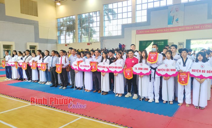 300 VĐV tham gia Giải Taekwondo các lứa tuổi tỉnh Bình Phước năm 2020
