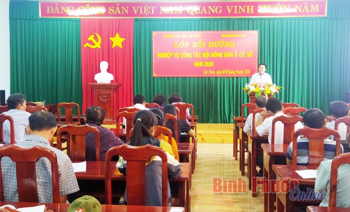 Tập huấn nghiệp vụ c&ocirc;ng t&aacute;c Hội N&ocirc;ng d&acirc;n năm 2020