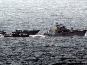 Hải quân Israel ngăn du thuyền Pháp tới Dải Gaza