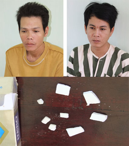 2 đối tượng vận chuyển ma t&uacute;y bị bắt giữ