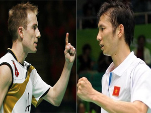 Cuộc đối đầu đỉnh cao giữa Tiến Minh và Peter Gade