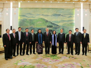 Tăng cường hợp t&aacute;c hai cơ quan lập ph&aacute;p Việt-Trung