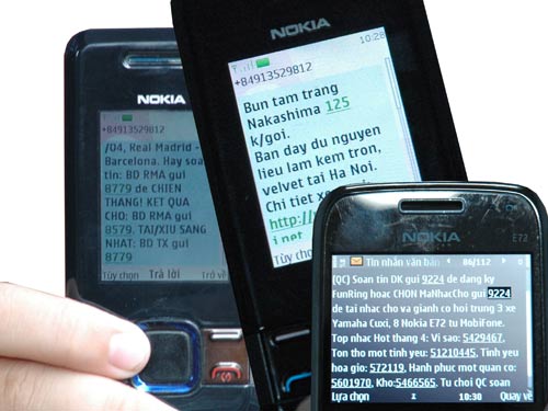 Nghiêm cấm phát tán tin nhắn rác