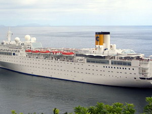 Tàu du lịch hạng sang Italy lại cháy ở Seychelles