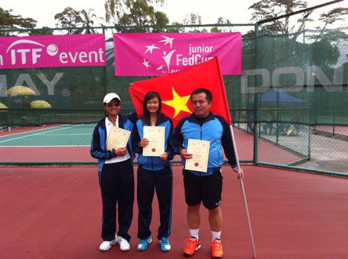 Quần vợt nữ Việt Nam lần đầu đến FED Cup