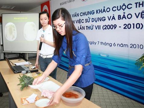 Cuộc thi “cải thiện việc sử dụng và bảo vệ nguồn nước”
