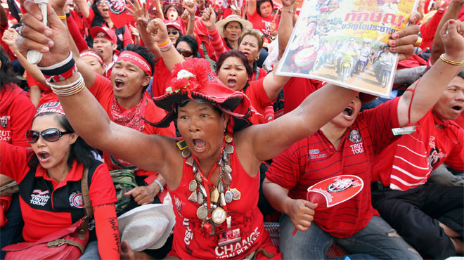 3.000 cảnh sát Thái Lan đối phó biểu tình