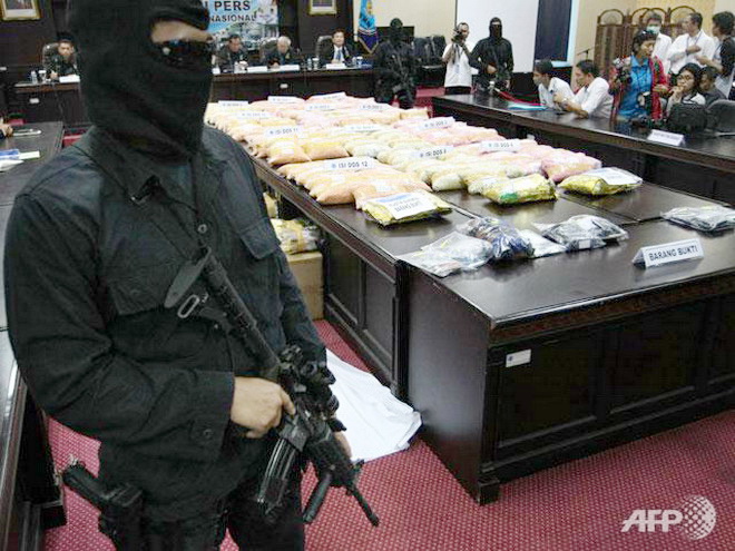 Indonesia tịch thu số thuốc lắc lớn nhất 10 năm qua