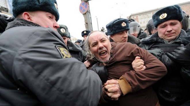 Cảnh sát Nga bắt 138 người biểu tình