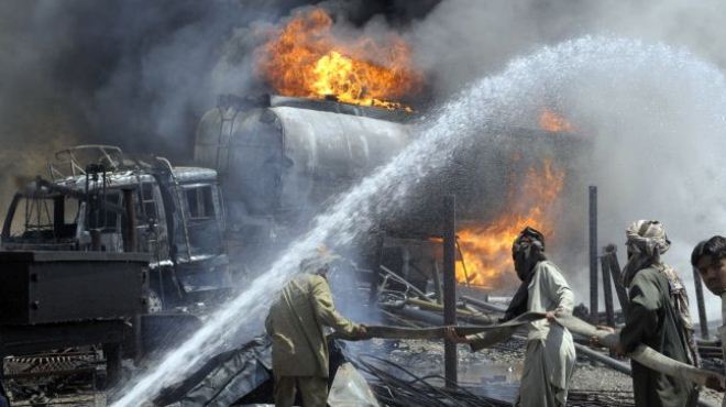 Hơn 20 xe tiếp viện cho NATO bị đánh bom