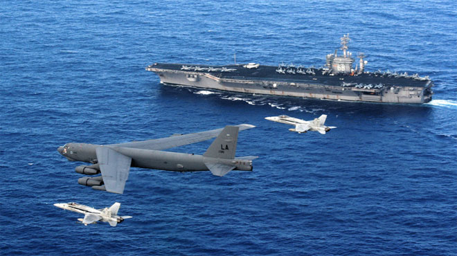 Mỹ tính thêm máy bay ném bom ở Thái Bình Dương
