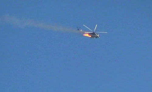 Quân nổi dậy Syria bắn hạ trực thăng