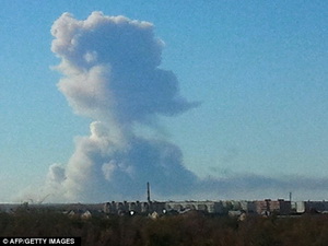 Nổ lớn ở kho đạn cũ thuộc căn cứ quân sự của Nga