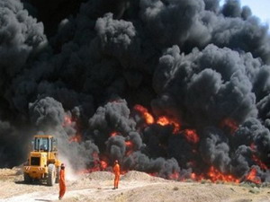 Đường ống dẫn dầu lớn nhất của Iraq bị đánh bom