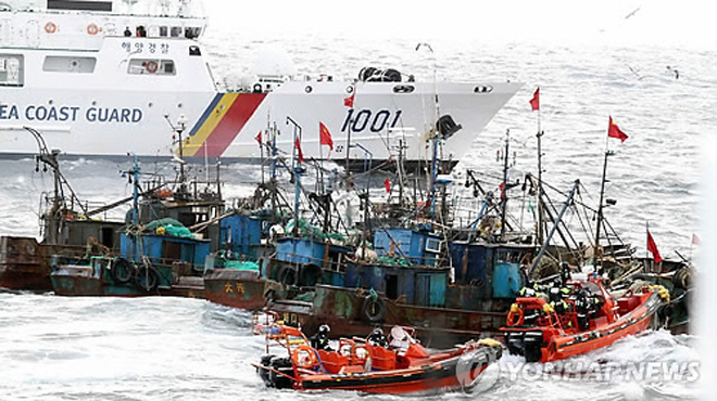 Hàn Quốc bắt 21 tàu cá Trung Quốc