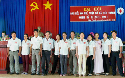 Nhiệm kỳ 2006-2011, Hội Chữ thập đỏ xã Tiến Thành vận động được 354 đơn vị máu
