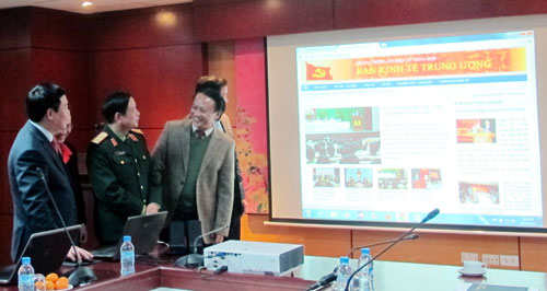 Khai trương Trang th&ocirc;ng tin Điện tử Ban Kinh tế Trung ương