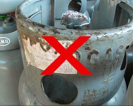 B&igrave;nh gas qu&aacute; hạn kiểm định vẫn được lưu h&agrave;nh