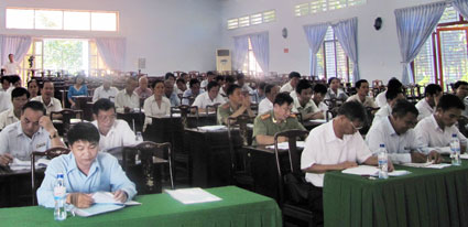 Huyện Đồng Ph&uacute; V&agrave; Hớn Quản sơ kết t&igrave;nh h&igrave;nh thực hiện Chỉ thị 14 của UBND tỉnh