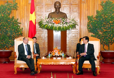 Thủ tướng Nguyễn Tấn Dũng tiếp Ph&oacute; Thủ tướng Vương quốc Bỉ