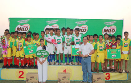 Giải bóng đá Cúp Milo-2011: Bình Phước vào vòng chung kết