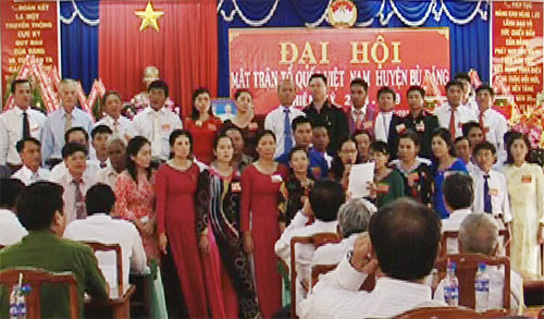 Ủy ban MTTQ Việt Nam huyện B&ugrave; Đăng đại hội lần thứ 7