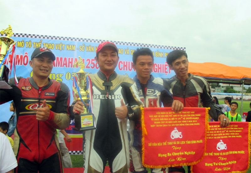 Lưu Thanh Tuấn đạt giải vô địch đua môtô 125cc toàn quốc