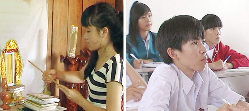 Hai tấm gương học sinh nghèo vượt khó
