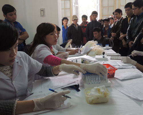 Ngày hội hiến máu tình nguyện ở Huế