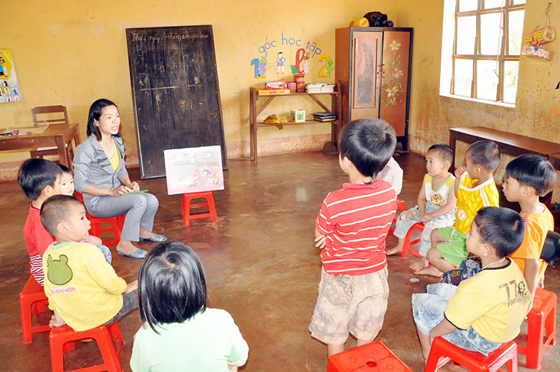 Giáo viên mầm non chưa chạm được niềm vui