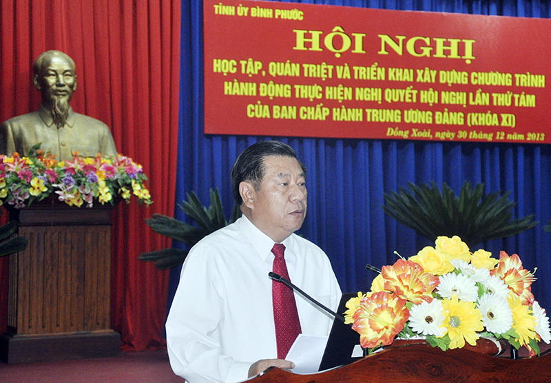 Tri&ecirc;̉n khai học t&acirc;̣p Nghị quy&ecirc;́t h&ocirc;̣i nghị BCH trung ương Đảng l&acirc;̀n thứ 8 (Khóa XI)